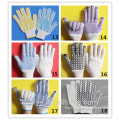 55g, 60g, ..., 80g, 85g pvc dot cotton glove white/color knitted labor glove